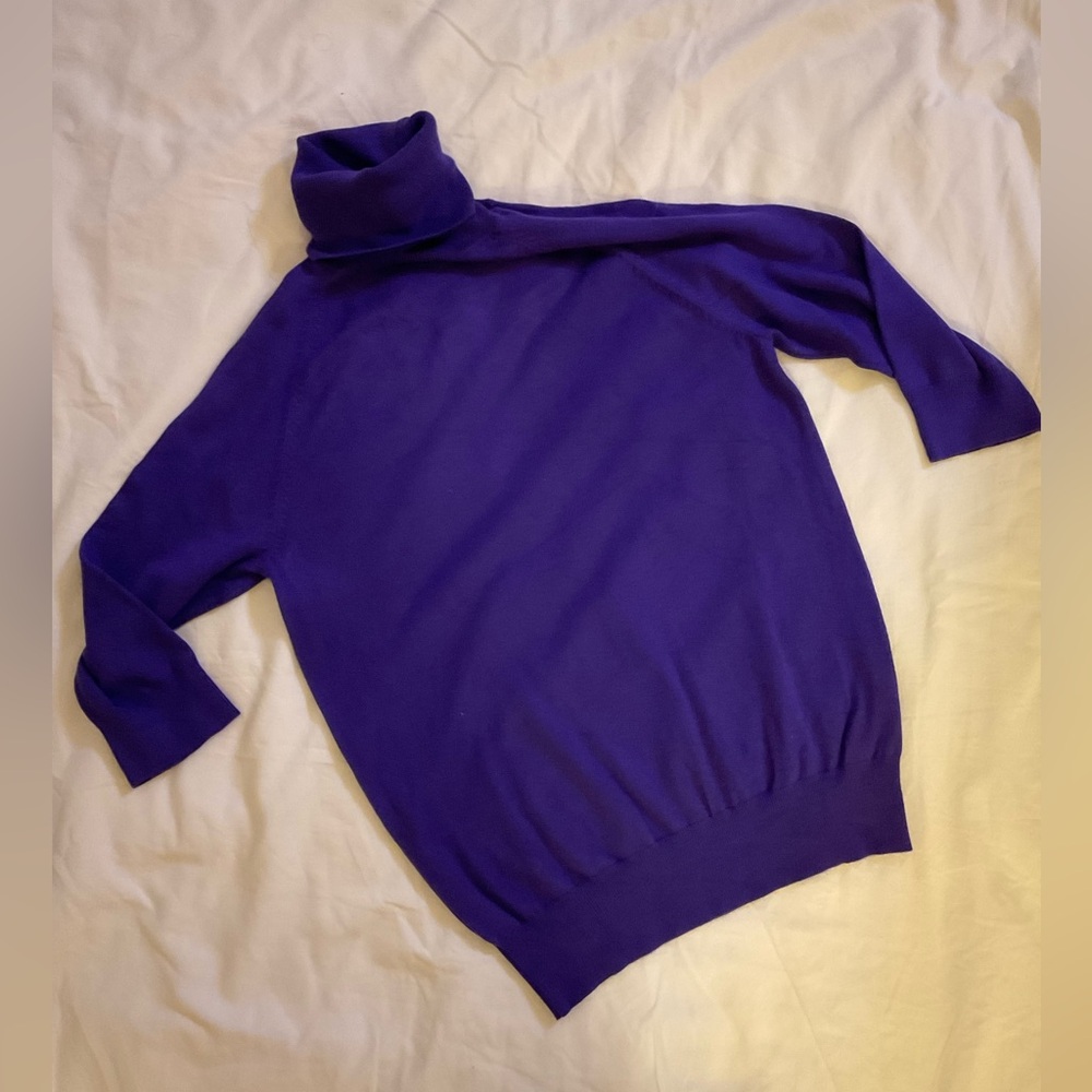 Zara Purple Turtle Neck - Picture 3 of 5